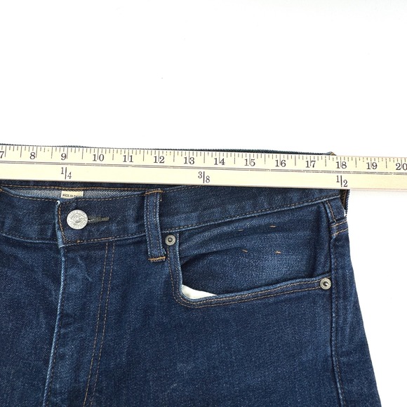J.Crew 770 Straight-Fit Stretch Jeans Mens 34x30 Indigo Blue Denim Exc.Cond. - Picture 9 of 12